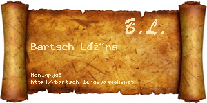 Bartsch Léna névjegykártya